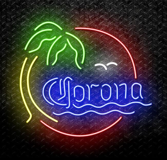 Buy Corona Palm Tree Neon Sign Online // Neonstation