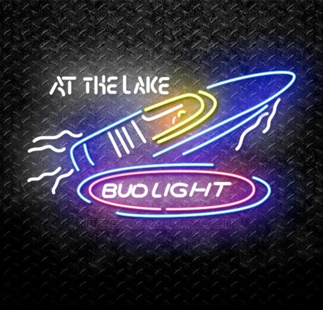 Buy Bud Light Speedboat At The Lake Neon Sign Online // Neonstation