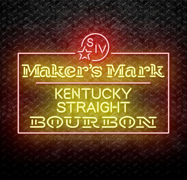Buy Maker's Mark Kentucky Straight Bourbon Neon Sign Online // Neonstation
