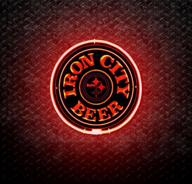 Iron City Beer Pittsburgh Steelers Neon Signs Light