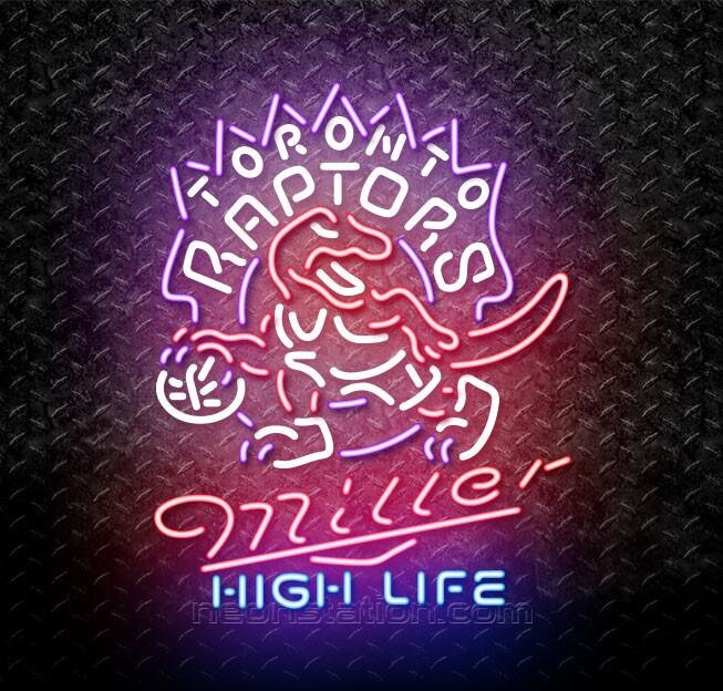 Miller High Life NBA Toronto Raptors Neon Sign For Sale // Neonstation