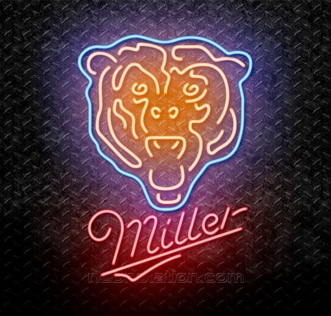 Miller NFL Chicago Bears Neon Sign For Sale // Neonstation