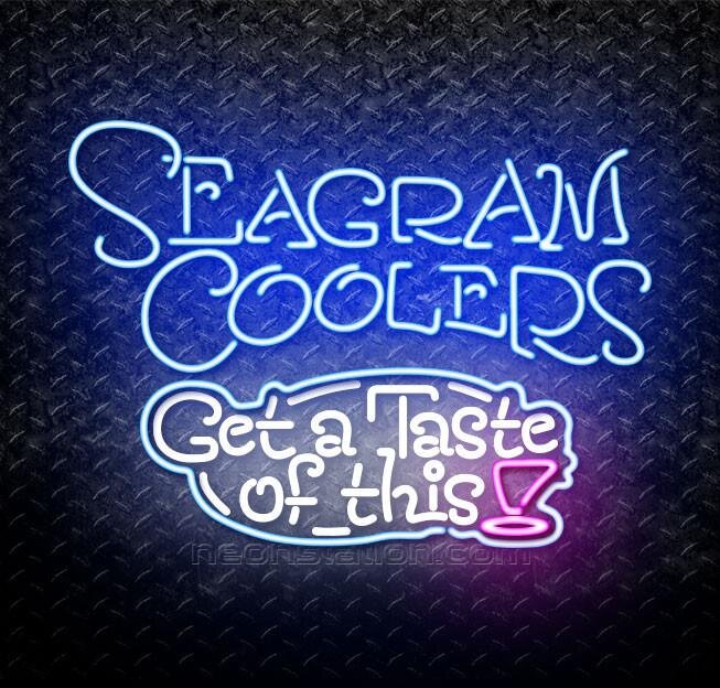 Seagram Coolers Test Of This Wine Neon Sign For Sale // Neonstation